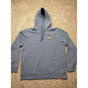 The North Face Sweatshirt Men XL Novelty Patch Hood Sweater Our Land Our Future